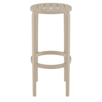 Compamia Tom Resin Bar Stool in Black/Dark Gray/Taupe/Marsala/Olive Green/White - Set of 2