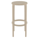 Compamia Tom Resin Bar Stool in Black/Dark Gray/Taupe/Marsala/Olive Green/White - Set of 2