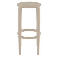 Compamia Tom Resin Bar Stool in Black/Dark Gray/Taupe/Marsala/Olive Green/White - Set of 2
