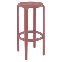 Compamia Tom Resin Bar Stool in Black/Dark Gray/Taupe/Marsala/Olive Green/White - Set of 2