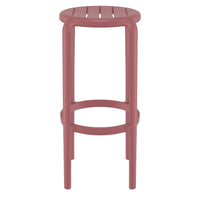 Compamia Tom Resin Bar Stool in Black/Dark Gray/Taupe/Marsala/Olive Green/White - Set of 2