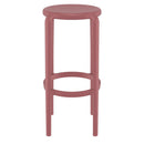 Compamia Tom Resin Bar Stool in Black/Dark Gray/Taupe/Marsala/Olive Green/White - Set of 2
