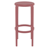 Compamia Tom Resin Bar Stool in Black/Dark Gray/Taupe/Marsala/Olive Green/White - Set of 2