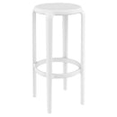 Compamia Tom Resin Bar Stool in Black/Dark Gray/Taupe/Marsala/Olive Green/White - Set of 2