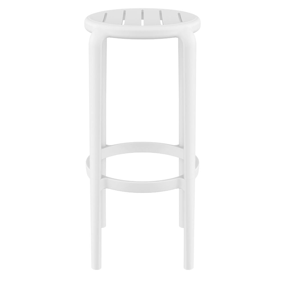 Compamia Tom Resin Bar Stool in Black/Dark Gray/Taupe/Marsala/Olive Green/White - Set of 2