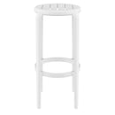 Compamia Tom Resin Bar Stool in Black/Dark Gray/Taupe/Marsala/Olive Green/White - Set of 2