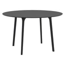 Compamia Maya 47 inch Outdoor Round Dining Table in Black/White