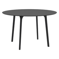 Compamia Maya 47 inch Outdoor Round Dining Table in Black/White