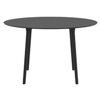 Compamia Maya 47 inch Outdoor Round Dining Table in Black/White