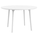 Compamia Maya 47 inch Outdoor Round Dining Table in Black/White