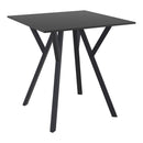 Compamia Max Square Table 27.5 inch In Black/White