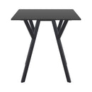 Compamia Max Square Table 27.5 inch In Black/White