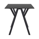 Compamia Max Square Table 27.5 inch In Black/White