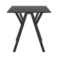 Compamia Max Square Table 27.5 inch In Black/White