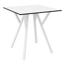 Compamia Max Square Table 27.5 inch In Black/White