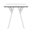 Compamia Max Square Table 27.5 inch In Black/White