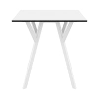 Compamia Max Square Table 27.5 inch In Black/White