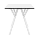 Compamia Max Square Table 27.5 inch In Black/White