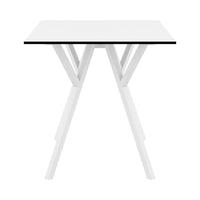 Compamia Max Square Table 27.5 inch In Black/White
