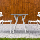 Compamia Max Square Table 27.5 inch In Black/White