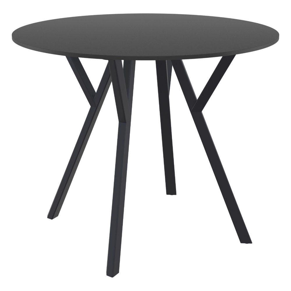 Compamia Max Square Table 35 inch In Black/White