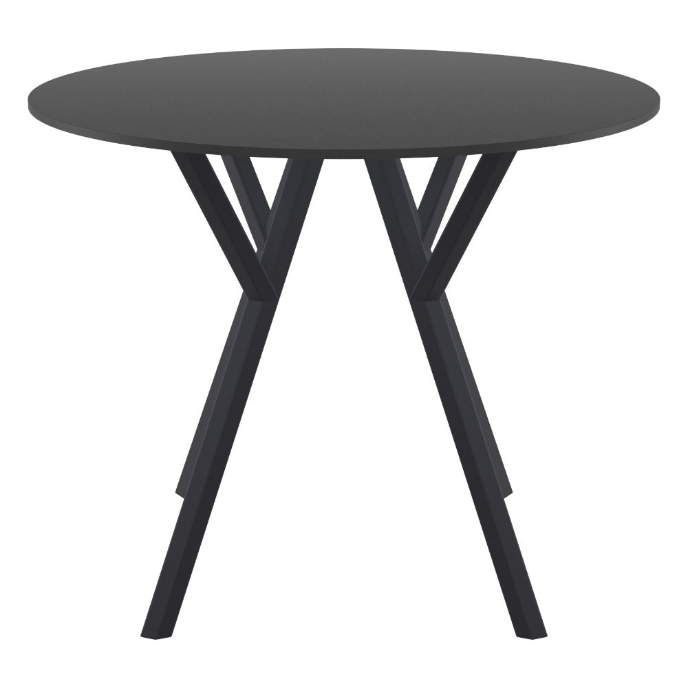 Compamia Max Square Table 35 inch In Black/White