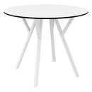 Compamia Max Square Table 35 inch In Black/White
