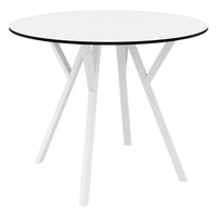 Compamia Max Square Table 35 inch In Black/White