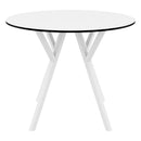 Compamia Max Square Table 35 inch In Black/White