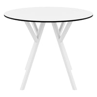 Compamia Max Square Table 35 inch In Black/White