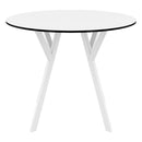 Compamia Max Square Table 35 inch In Black/White