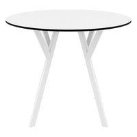 Compamia Max Square Table 35 inch In Black/White