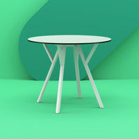 Compamia Max Square Table 35 inch In Black/White