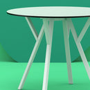 Compamia Max Square Table 35 inch In Black/White