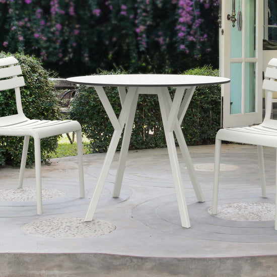 Compamia Max Square Table 35 inch In Black/White