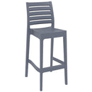 Compamia Vegas Ares 5 pc Bar Set with 39 inch to 55 inch Extendable in Black/Dark Gray/Taupe/White