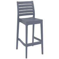 Compamia Vegas Ares 5 pc Bar Set with 39 inch to 55 inch Extendable in Black/Dark Gray/Taupe/White