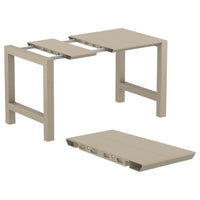 Compamia Vegas Ares 5 pc Bar Set with 39 inch to 55 inch Extendable in Black/Dark Gray/Taupe/White