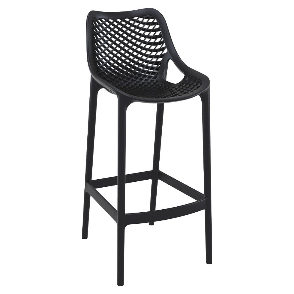 Compamia Vegas Air 5 pc Bar Set with 39 inch to 55 inch Extendable in Black/Dark Gray/Taupe/White