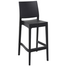 Compamia Vegas Maya 5 pc Bar Set with 39 inch to 55 inch Extendable in Black/Dark Gray/Taupe/White