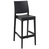 Compamia Vegas Maya 5 pc Bar Set with 39 inch to 55 inch Extendable in Black/Dark Gray/Taupe/White