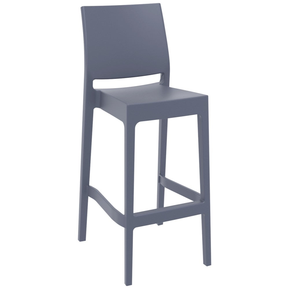 Compamia Vegas Maya 5 pc Bar Set with 39 inch to 55 inch Extendable in Black/Dark Gray/Taupe/White