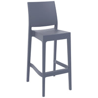 Compamia Vegas Maya 5 pc Bar Set with 39 inch to 55 inch Extendable in Black/Dark Gray/Taupe/White