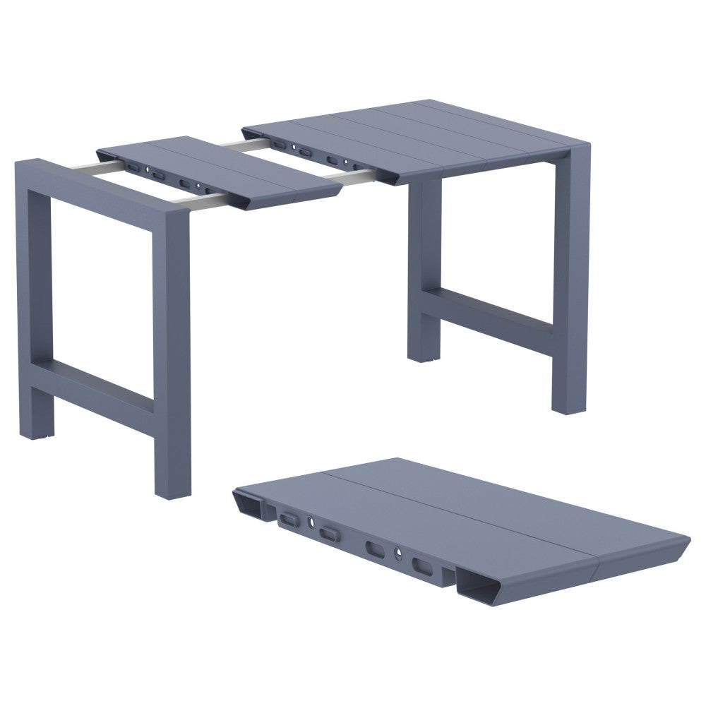 Compamia Vegas Maya 5 pc Bar Set with 39 inch to 55 inch Extendable in Black/Dark Gray/Taupe/White