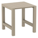 Compamia Vegas Maya 5 pc Bar Set with 39 inch to 55 inch Extendable in Black/Dark Gray/Taupe/White