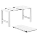 Compamia Vegas Maya 5 pc Bar Set with 39 inch to 55 inch Extendable in Black/Dark Gray/Taupe/White