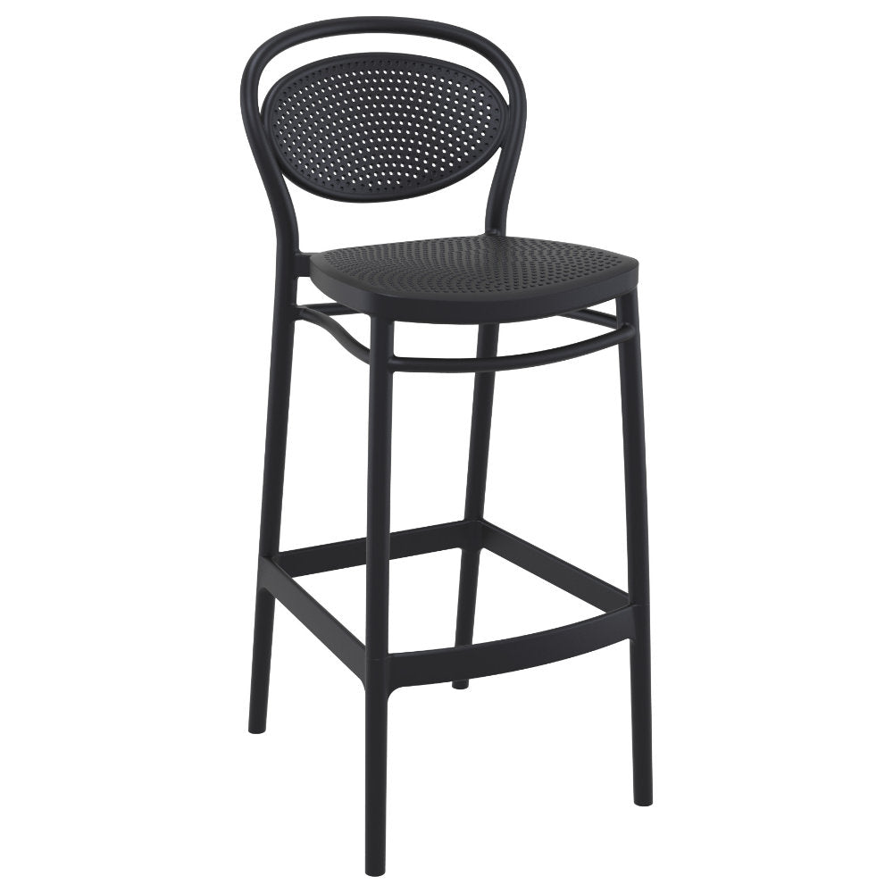 Compamia Vegas Marcel 5 pc Bar Set with 39 inch to 55 inch Extendable in Black/Dark Gray/Taupe/White