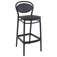 Compamia Vegas Marcel 5 pc Bar Set with 39 inch to 55 inch Extendable in Black/Dark Gray/Taupe/White