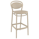 Compamia Vegas Marcel 5 pc Bar Set with 39 inch to 55 inch Extendable in Black/Dark Gray/Taupe/White