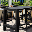 Compamia Vegas Cross 5 pc Bar Set with 39 inch to 55 inch Extendable in Black/Dark Gray/Taupe/White